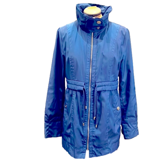 Jackets & Blazers - Nine West Trench Coat Royal Blue Size M